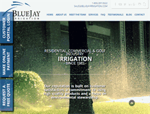 Tablet Screenshot of bluejayirrigation.com